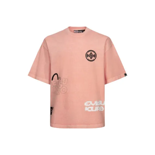 EVISU Серый Розовый Мужская T-Рубашка