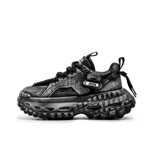 JKEM Амортизация Высота Увеличение Устойчивость к Износу Дышащий Низ Устойчивость к Сцеплению Низкий Топ Толстая Подошва Мужские