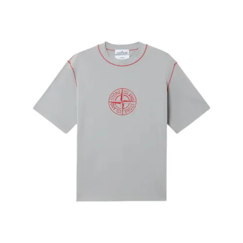 STONE ISLAND Snake Year Limited Collection Серый Унисекс T Рубашки