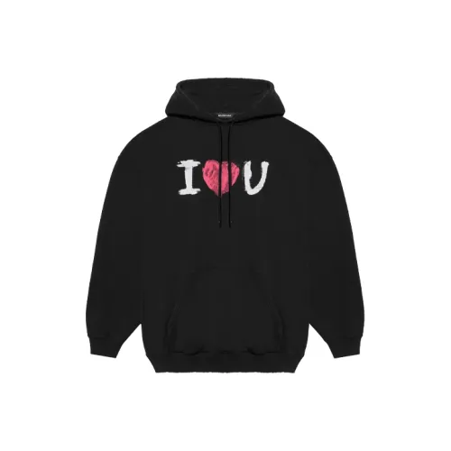 Balenciaga Свитшот Стандартный крой Мужской Черный