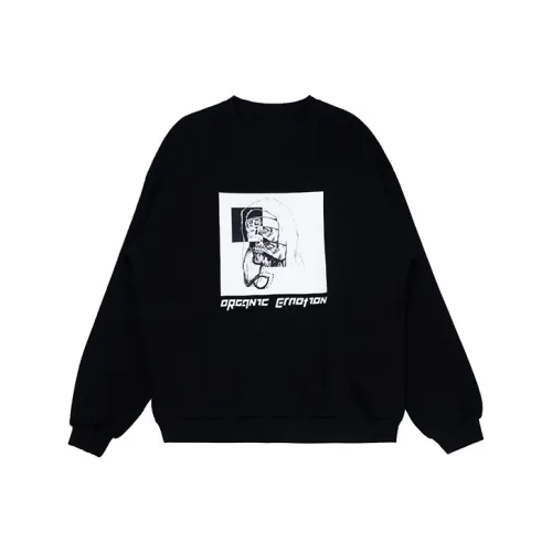 Organic Emotion Круглый вырез Свободный крой Стандартный Свитшот Унисекс