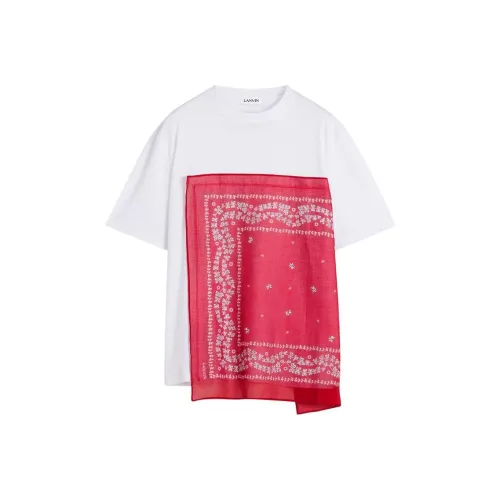 Lanvin Белая Мужская T-Рубашка