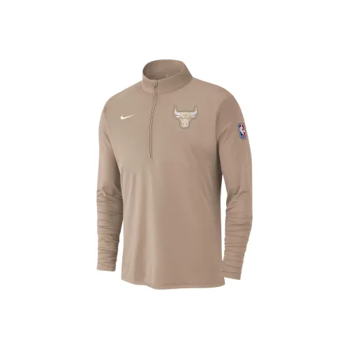 Nike x NBA Dri-Fit Chicago Bulls FW24 Городская Edition T-Shirt Мужская Linen White Sail