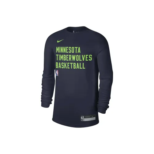 nike T-рубашка 2023 24 Season Minnesota Timberwolves унисекс морской синий