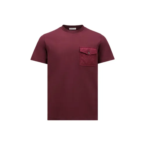 Moncler T-Shirt Мужская Бордо Красный
