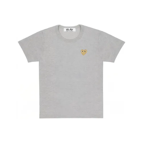 CDG Play T-Shirt Унисекс Топ Серый