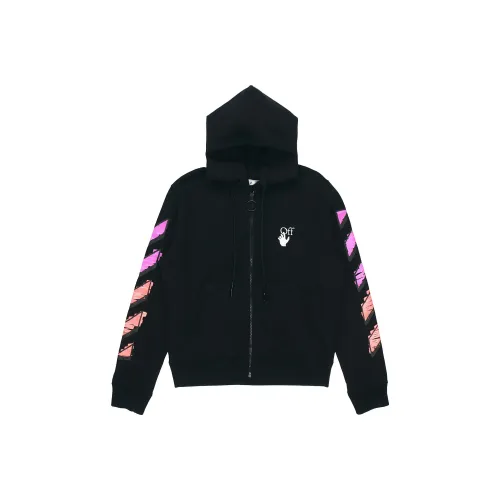 OFF Белый Свитшот Регулярный крой Мужской Черный