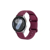 Кошачья лапа, узор, силиконовый ремешок [бордовый]