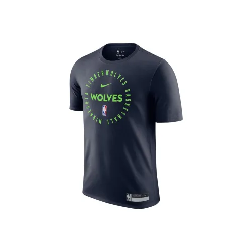 Nike x NBA Minnesota Timberwolves T-Shirt Мужская Морской Синий