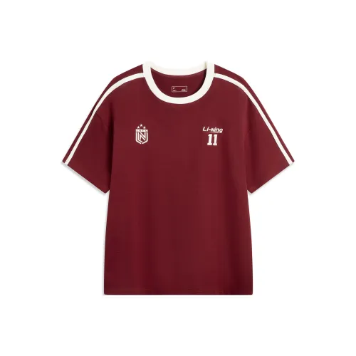 LINING Sports Life Collection T-Shirt Унисекс BICYCLE Красный