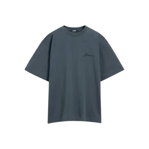 Jacquemus SS25 Barbell T-Shirt T-Shirt Мужская Темно-синий Морской синий