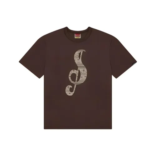 Safarispot S CLEF Bandana Tee T Рубашка Мужская Коричневый Коричневый