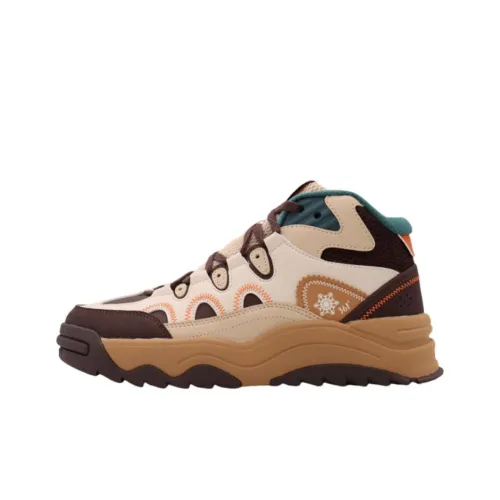 361° Термический Slip-Resistant Высокие Кроссовки для Скейтбординга Мужские Бежевые Коричневые