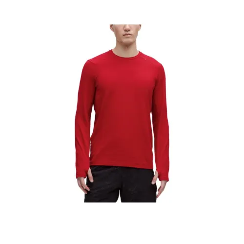 lululemon Surge Warm Collection Rulu T Рубашка Мужская Темно-Красная