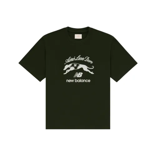New Balance x Aimé Leon Dore FW24 T Рубашка Мужская Буро-зеленая