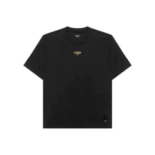 Fendi Черные Мужские T-Рубашки