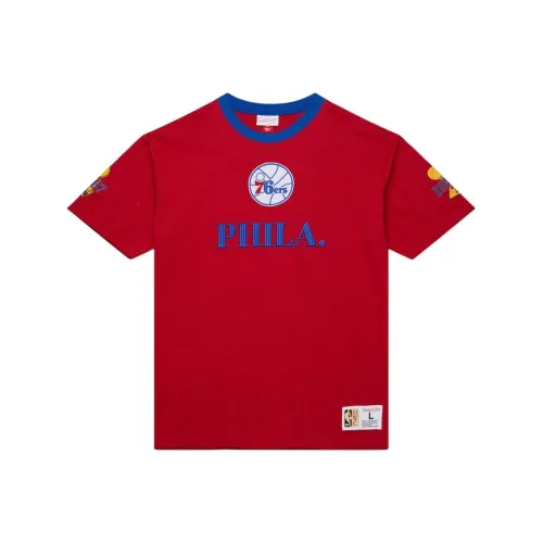 MITCHELL NESS X NBA Philadelphia 76ers Команда OG 3,0 Винтаж Футболка Мужская Красная