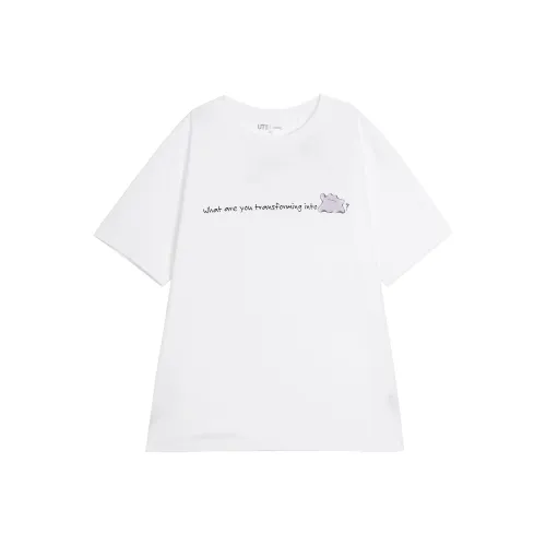 UNIQLO x POKEMON UNIQLO Покемон Co Branded Series T Рубашка Мужская Белая