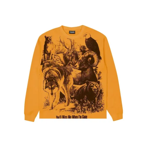 PLEASURES совместный бренд Апельсин Мужские Свитшоты