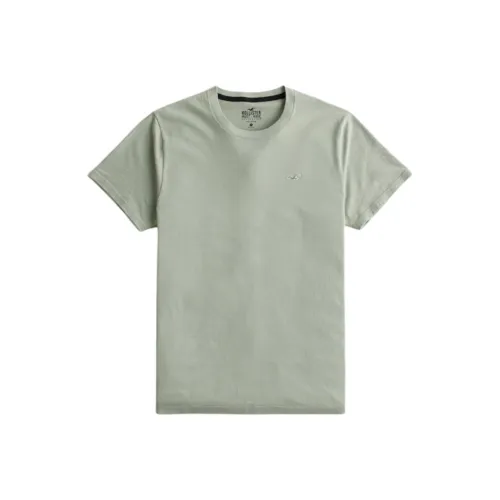Hollister T-Shirt Мужской Шалфейно-Зеленый