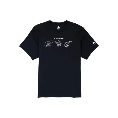 BURTON First Chair Jessa Gilbert T Рубашка Унисекс Чисто черный