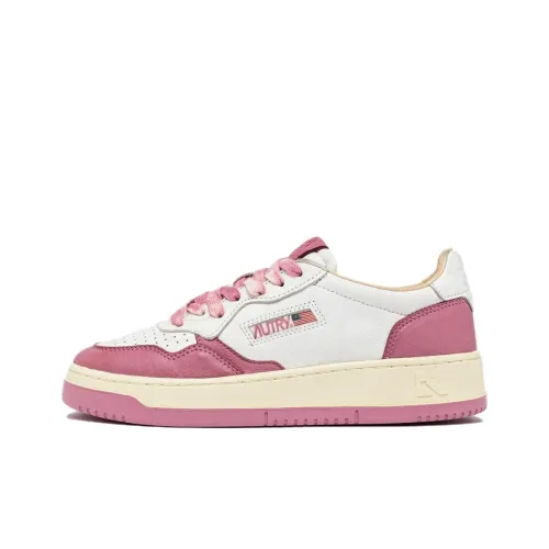 AUTRY Medalist Low Топ Скейтборд Кроссовки Мужские Белые Розовые