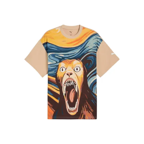 PUMA Светлый Песочный Мужской T-Рубашки