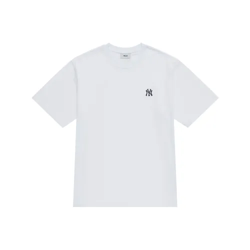 Mlb Base Logo New York Yankees Basic Collection SS25 T-Shirt Унисекс Белый