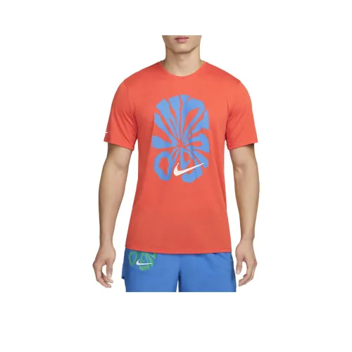 nike RISE 365 RUN Энергия Dri Fit T-Shirt Мужской Orange