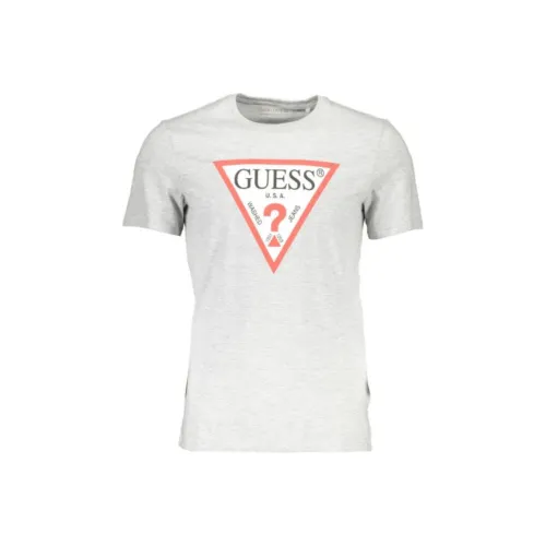 GUESS JEANS Светло-серые Мужские T-рубашки