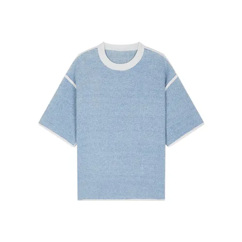 CROQUIS T Рубашка Мужская Средняя Синий