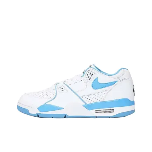 Nike Air Pilot 89 Противоскользящий Устойчивый к истиранию Низкий Топ Винтажные Баскетбольные Кроссовки Мужские Белый Синий