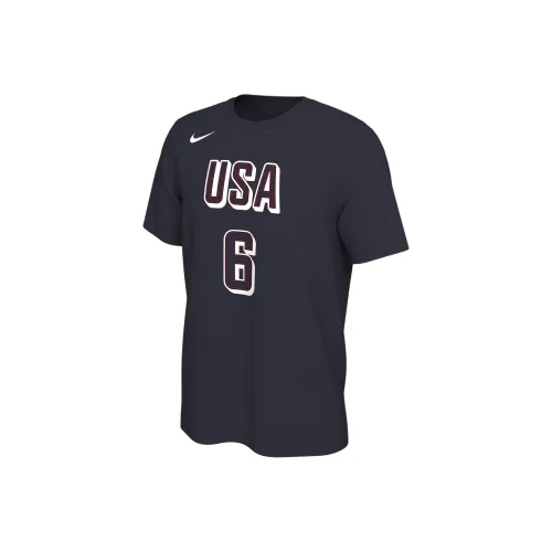nike USA Basketball Olympic Team Series Футболка Мужская Морской Синий