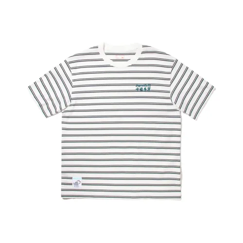 Т-рубашка мужская шампанский белый черный чернильно-зеленый полосы