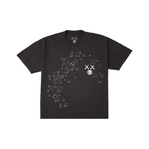 KAWS Мужские черные футболки