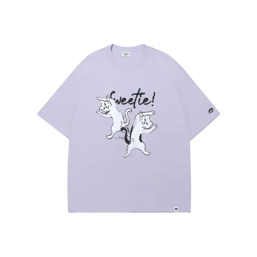 Guuka Короткий рукав T-рубашки унисекс темно-фиолетовый