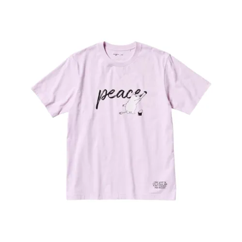 UNIQLO T-Shirt Unisex Пастельно-розовый
