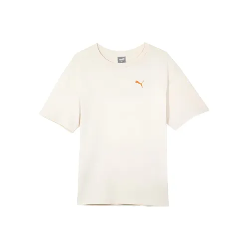 PUMA Кремовая мужская футболка с коротким рукавом