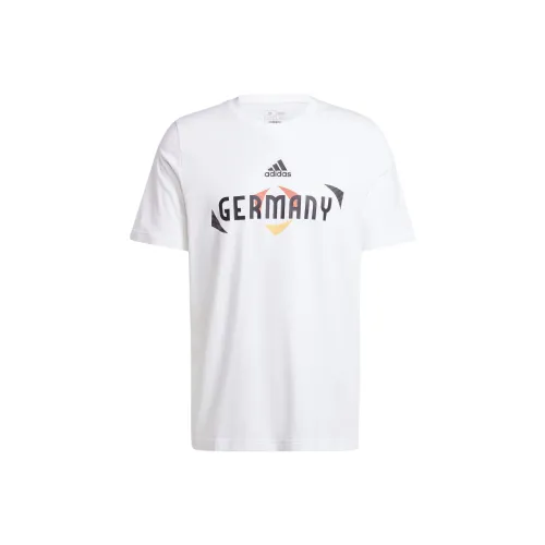 Adidas UEFA EURO24 Т-рубашка Мужская Белая