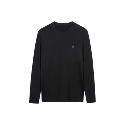 CAIZI Мужские черные T-рубашки