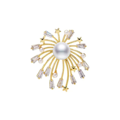 ROYALSASA Сплав Искусственный жемчуг Броши Женские