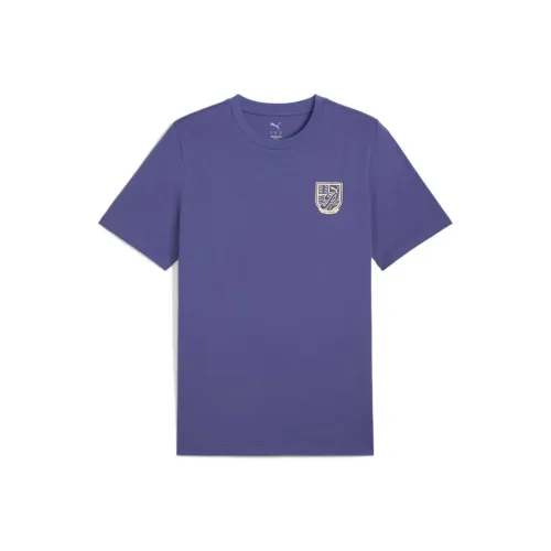 PUMA Фиолетовый 46 Мужская T-рубашка