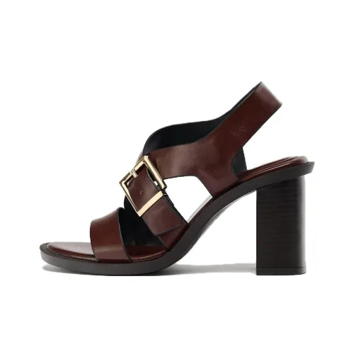 ZARA One Ремень Сандалии Женские Коричневый