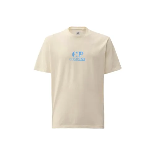 C.P.Company SS25 T-Shirt Мужской Марля Белый