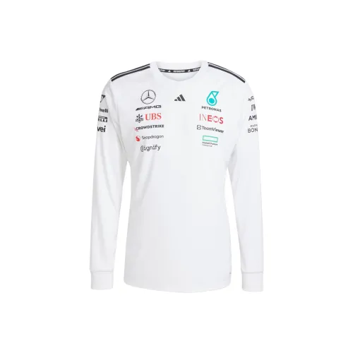 Adidas x Mercedes AMG Petronas F1 Команда T-рубашка Мужская Белый Черный