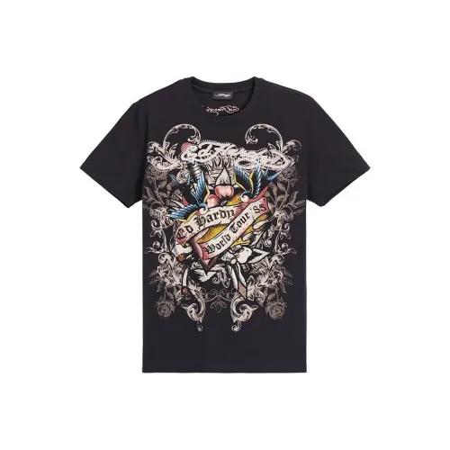 Ed Hardy Черные Мужские T-Рубашки