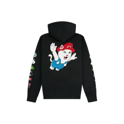 RIPNDIP С капюшоном свободный крой обычный свитшот зимний унисекс черный