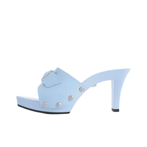 VERSACE Medusa Слипоны 6 см Женские Светло-Синие