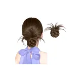 Мэн Сестра В одном стиле — Курица Перо Цветочная почка Голова [Мокко] Нет Уход Требуется