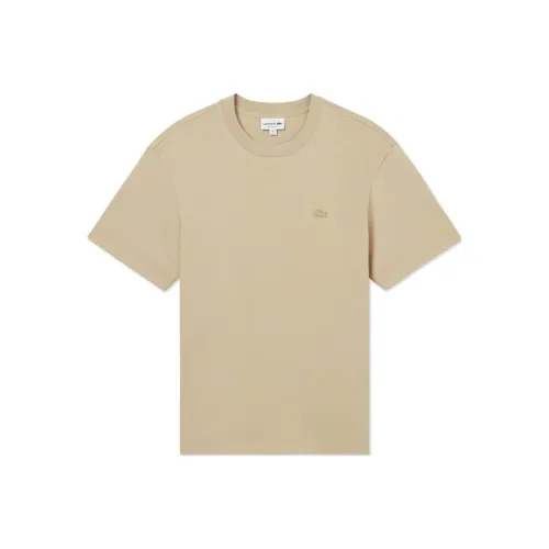 Рубашка LACOSTE Collaboration SS25 T Мужская Молочный Кофейный